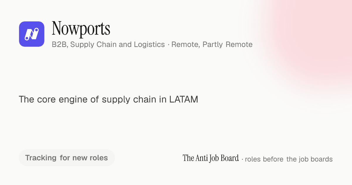 Nowports Jobs & Careers (October 2026) | The Anti Job Board